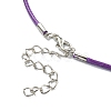 30Pcs 5 Colors Waxed Cord Necklace Making NCOR-FS0001-01-3