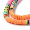 Handmade Polymer Clay Bead Strands CLAY-C003-04F-4