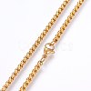 304 Stainless Steel Box Chain Necklaces NJEW-F227-09G-03-2
