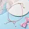 Glass Seed Pendant Necklaces for Women NJEW-MZ00031-05-2
