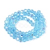 AB Color Plated Transparent Glass Beads Strands GLAA-G127-01-02M-3