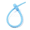 Flower Shape Silicone Cable Zip Ties AJEW-C034-01J-3
