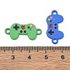 Spray Painted Alloy Enamel Connector Charm AL-CBA67E2-01-3
