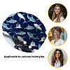 Cotton Adjustable Printed Bouffant Hats Working Caps for Women Men AJEW-WH0677-004-6