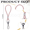 1Pc Alloy Rhinestone Mobile Straps HJEW-LP0001-88B-2
