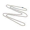 Ion Plating(IP) 304 Stainless Steel Ball Chain Necklaces NJEW-L149-B01-M-2