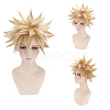 Short Blonde Wavy Cosplay Party Wigs OHAR-I015-03-3