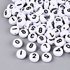 Opaque Acrylic Beads SACR-Q001-12F-1
