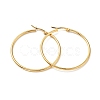 PVD Vacuum Plating 201 Stainless Steel Hoop Earrings with 304 Stainless Steel Pins for Women EJEW-D279-12G-03-1