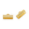 Iron Ribbon Crimp Ends E183-G-2