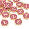 Golden Plated Alloy Enamel Charms ENAM-S118-08Z-4