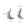 Tibetan Style Alloy Pendants TIBEP-S299-27AS-RS-2