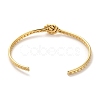 Golden 304 Stainless Steel Cuff Bangles for Women BJEW-C050-01F-G-3