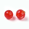 Handmade Silver Foil Glass Beads X-FOIL-R054-6-2