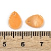 Spray Painted Natural Freshwater Shell Teardrop Charms LS-SHEL-K006-47D-3