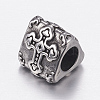 304 Stainless Steel European Beads STAS-P173-110AS-1