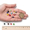 18 Colors Electroplate Glass Beads EGLA-X0006-03B-8mm-7