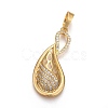 Brass Micro Pave Cubic Zirconia Jewelry Sets SJEW-F189-03G-2