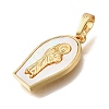 Brass Shell Pendants KK-D328-01G-E-2