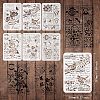 PET Plastic Drawing Painting Stencils Templates Sets DIY-WH0172-425-2