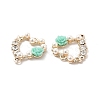 Alloy Crystal Rhinestone Connector Charms LS-PALLOY-E014-04LG-02-3