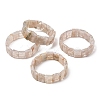 Natural Cherry Blossom Agate Beads Stretch Bracelets for Women BJEW-A168-01-4