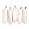 Natural Rose Quartz Big Pendants G-S344-15D-1