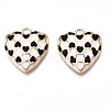 Brass Enamel Pendants KK-N232-215-1