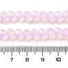 Baking Paint Transparent Glass Beads Strands DGLA-A034-J6MM-D09-4