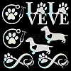 8 Sheets 4 Style Infinity Love & Bird Laser Style Plastic Adhesive Car Stickers STIC-GF0001-04A-1