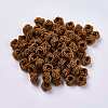 Polyester Weave Beads WOVE-K001-A15-3