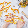 2Pcs Cloud Clothing Computerized Embroidery Cloth Iron on/Sew on Patches DIY-GF0012-97A-3