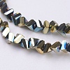 Electroplate Glass Beads Strands EGLA-J145-4mm-FP03-3