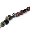 Natural Indian Agate Beads Strands G-O050-04-3