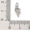 Rack Plating Brass Micro Pave Cubic Zirconia Charms KK-I720-64P-3