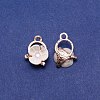 Alloy Rhinestone Charms ALRI-WH0002-70-1