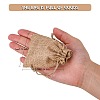 Polyester Imitation Burlap Packing Pouches Drawstring Bags X-ABAG-R005-9x7-M-5