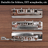 6Pcs 2 Styles Iron Stronge Binder Clips FIND-GF0006-56-6