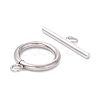 Non-Tarnish 304 Stainless Steel Toggle Clasps STAS-H380-03P-2
