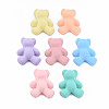 Opaque Spray Painted Acrylic Cabochons MACR-Q244-004-1
