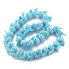 Handmade Bumpy Lampwork Beads Strands LAMP-S194-018-B01-2