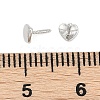Heart Brass Head Pins KK-U051-02P-01-4