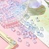 100Pcs Baking Paint Transparent Glass Beads DGLA-YW0001-35G-4