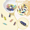 20Pcs 5 Styles Natural & Synthetic Gemstone Pendants PALLOY-YW00084-5