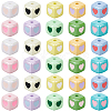 40Pcs Opaque Acrylic Enamel Beads OACR-PA0001-92-7