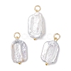 Natural Baroque Pearl Keshi Pearl Pendants PALLOY-JF04628-01-1