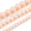 Opaque Solid Color Glass Beads Strands GLAA-T032-P8mm-09-4
