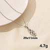 304 Stainless Steel Knot Pendant Necklaces VH1834-9-1