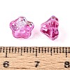 Electroplate Transparent Glass Beads Strands EGLA-N055-03A-06-4