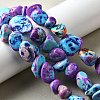 Dyed Natural Magnesite Beads Strands G-L617-A01-02-1
